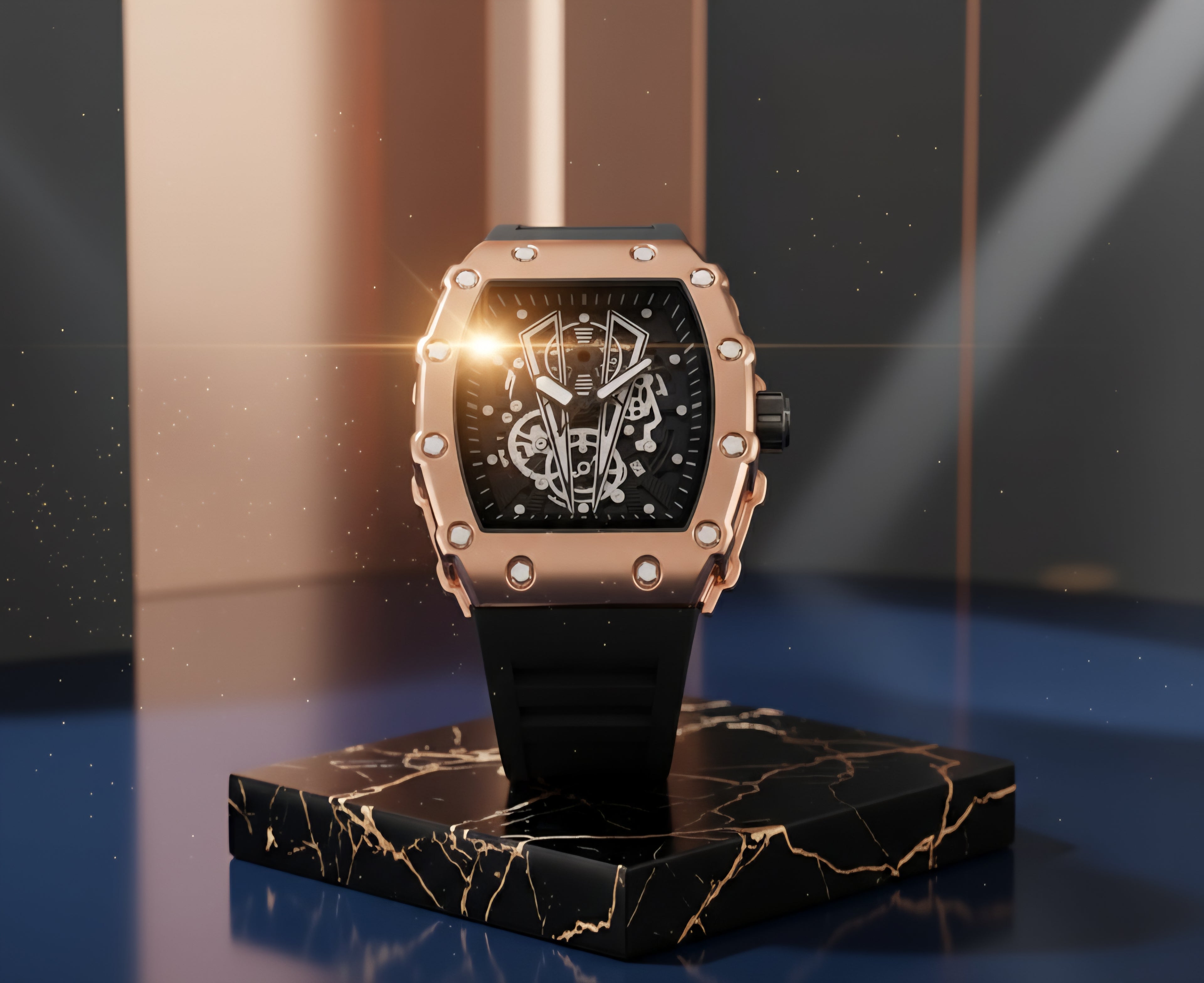 Reloj Gold Rose Metalizado